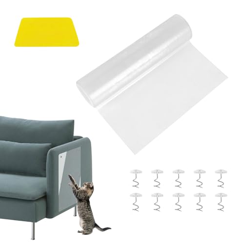 Kratzmatte Katze Wand,Kratzmatte Selbstklebend,Kratzfolie Katzen Selbstklebende Folie,Kratzbrett Katzen Kratzschutz Sofa,Kratzschutz Katze Wand,Kratzbretter Katze Wand Für Schützt Möbel (30 * 300CM) von GUAHKUN