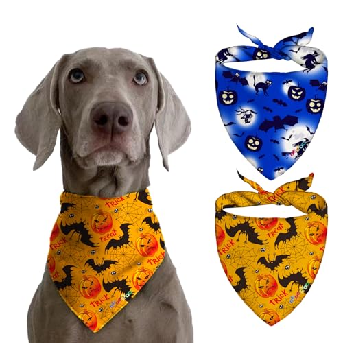 Hundehalstücher für große Hunde, Halstücher für kleine und mittelgroße Rassen, kühlende Halstücher für Hunde, Hundezubehör, Halloween, schrecklicher Kürbis, Outdoor-Dekoration, 3D-Druck, Geschenke, von GUDEEYOO