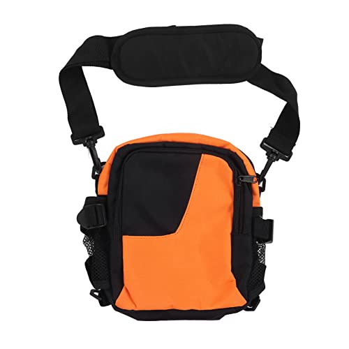 GULEEK Hundeleckerli-Trainingstasche, farblich passende Schultertasche, tragbare Haustier-Snack-Trainings-Hüfttasche für Reisen im Freien (Orange und Schwarz) von GULEEK