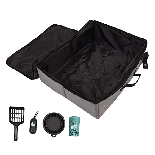 GULEEK Viajes al aire Libre, Camping, Caja de aren a portátil para Gatos Con tapa, A prueba de fugas, Resistente a los olores, Caja de aren a plegable von GULEEK