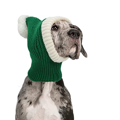 GULEEK Wintermütze für Hunde, Strickmütze, Haustier, Weihnachten, warme Mütze, Partybekleidung für Katzen und Hunde, für kleine und mittelgroße Hunde (M) von GULEEK