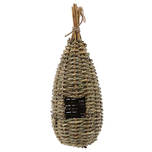 GUMEI Hanging Bird House Naturfaser Finch Bird Nest Outdoor Käfig Shelter Hideaway von GUMEI