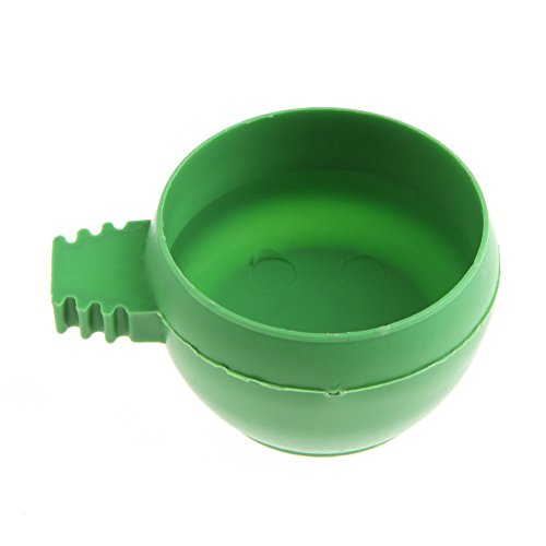 GUMEI Mini Papagei Futter Wasser Schüssel Feeder Kunststoff Tauben Vögel Käfig Sand Cup Fütterung von GUMEI