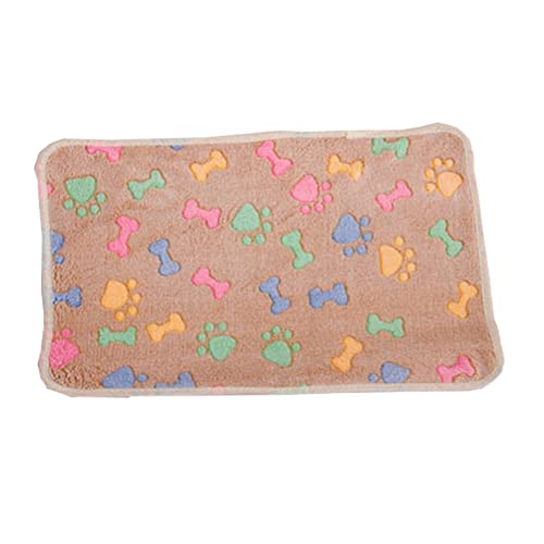 GUOCU 2 Stück Haustierdecke Flauschige Super Softe Plüsch Katzendecke Hundedecke Waschbar Kuscheldecke Welpendecke, Liegedecke für Hunde, Haustiermatte mit Pfotenabdruck,Schlafmatte für Haustiere von GUOCU