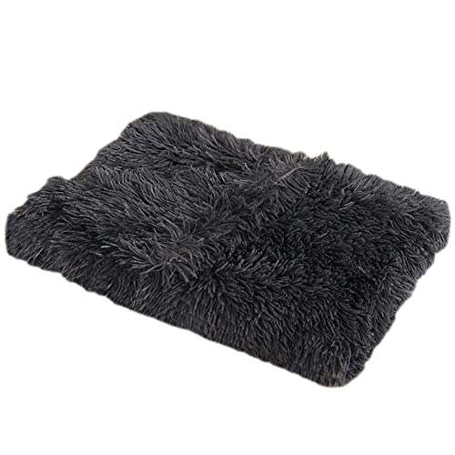 GUOCU Hundedecken Flauschig Plüsch Katzendecke Super Softe Weiche Warme Einfarbig Doppeilseitige Haustierdecke Weiche Fleecedecke Waschbare, Bett Decken für Hunde Und Katze,Grau1,78×54cm von GUOCU