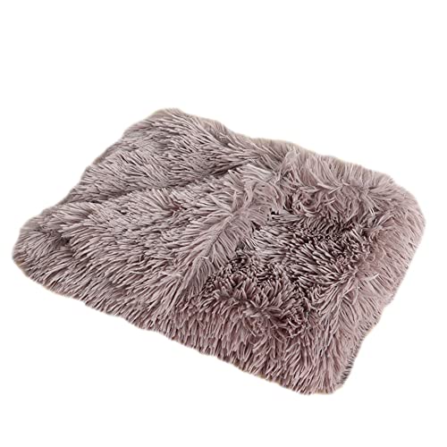 GUOCU Hundedecken Flauschig Plüsch Katzendecke Super Softe Weiche Warme Einfarbig Doppeilseitige Haustierdecke Weiche Fleecedecke Waschbare, Bett Decken für Hunde Und Katze,Khaki,100×75cm von GUOCU