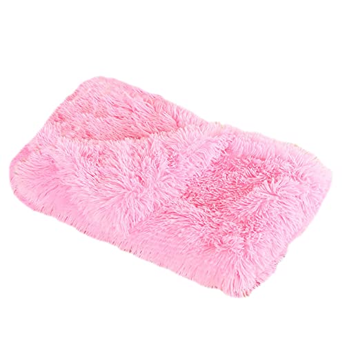 GUOCU Hundedecken Flauschig Plüsch Katzendecke Super Softe Weiche Warme Einfarbig Doppeilseitige Haustierdecke Weiche Fleecedecke Waschbare, Bett Decken für Hunde Und Katze,Rosa2,127x100cm von GUOCU