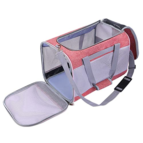 GUOCU Katzentragetasche,Faltbare Hundetragetasche Hundetransportbox Katzentransportbox,Atmungsaktive Hundetasche Katzentasche,Transportbox für Katze Hund, Transporttasche für Mittel Kleine Haustiere von GUOCU