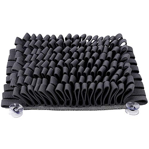 GUOCU Non-Toxic Schnüffelteppich Hund Schnüffelteppich Snuffle Mat,Pet Snuffle Mat Sniffing Pad Schnüffelspielzeug Schnüffelrasen Schnupftabakmatte Fütterungsmatte Grau one Size von GUOCU