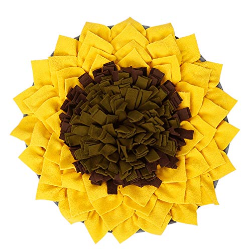 GUOCU Schnüffelteppich Hund Intelligenzspielzeug Hund Snuffle Mat Fütterung Matte Katzen Groß Schnüffeldecke Hund Schadstofffreies Schnüffelrasen Schnupftabakmatte für Hunde IQ Training Langsam Essen von GUOCU