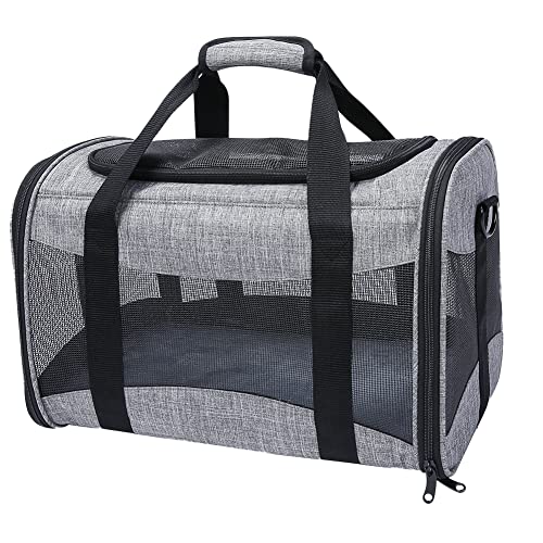 GUOCU Hundetasche, Atmungsaktiv Katzentransportbox Hundebox Faltbar Hundetransportbox Katzenbox, Tragbare Katzentasche, Katzentragetasche, Hundetragetasche, Transporttasche für Katzen Hunde von GUOCU