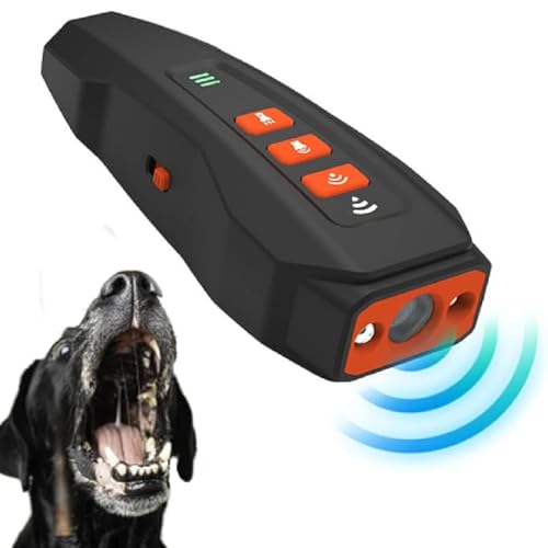 BarkGuard - Bark Guard Anti Barking Device for Dogs, Ultraschall Anti Bell Gerät Hunde, Anti-Bell-Gerät zum Stoppen des Bellen für Hunde, Hundebellen Abschreckungsgerät mit LED Taschenlampe von GUSHE