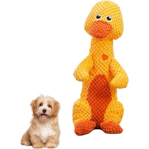 Durachew Dog Toy,Wowpetsmart Invincible Chewanimals,Wowpetsmart Hundespielzeug,Unzerbrechliches Hundespielzeug,Interaktives Hunde Spielzeug,Quietschend Spielzeug für Mittlere Kleine Hunde (Ente) von GUSHE