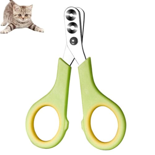 GUSHE Mühelos Tiernagelknipser, Effortless Pet Nail Clippers, Nagelknipser für Katzen, Katzen Nagelschere mit kreisförmigen Schneidlöchern, Krallenschneider für Kleine Hunde, Katzen, Hasen von GUSHE