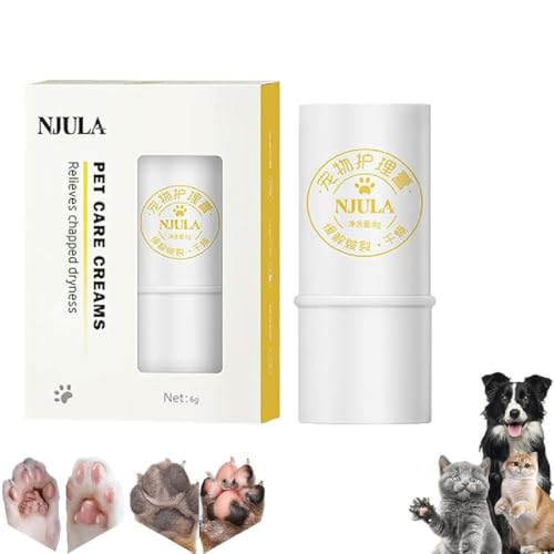 GUSHE Paw Ointment Stick, Pfoten-Salbe Stick, Pfotenbalsam für Hunde, Katzenpfoten-Salbe, Hunde Pfotenbalsam, Hunde Pfoten Feuchtigkeitspflege Creme, Paw Pfotenbalsam für trockene und rissige Pfoten von GUSHE