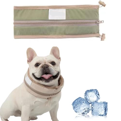 Petzymart Cool Loop,Petzymart Coolloop, Kühlhalsband für Hunde mit Eispacks, Hunde halstücher Kühlend, Kühlendes Hundehalsband, Hunden Abkühlung für kleine und mittlere Hunden im Sommer (Grün, L) Petzymart Cool Loop,Petzymart Coolloop, Kühlhalsband für Hunde mit Eispacks, Hunde halstücher Kühlend, Kühlendes Hundehalsband, Hunden Abkühlung für kleine und mittlere Hunden im Sommer (Grün, L) von GUSHE