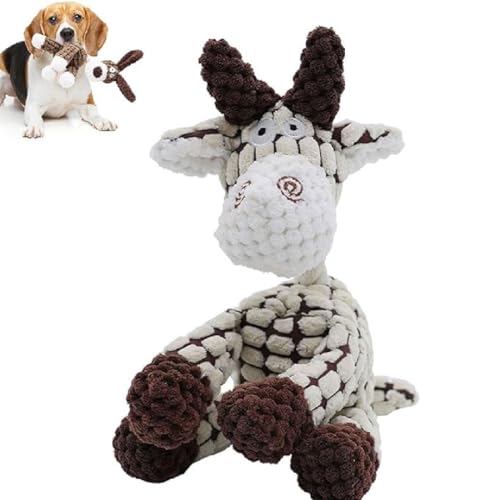 Sherum Bite Buddy, Vianys Bite Buddy, Petsboro Bitebuddy Dog Toy, Donkey Plüschtier für Hunde, Quietschendes Hundespielzeug, Plüsch-interaktives Hundespielzeug für kleine und mittel Hunde (Weiß) von GUSHE