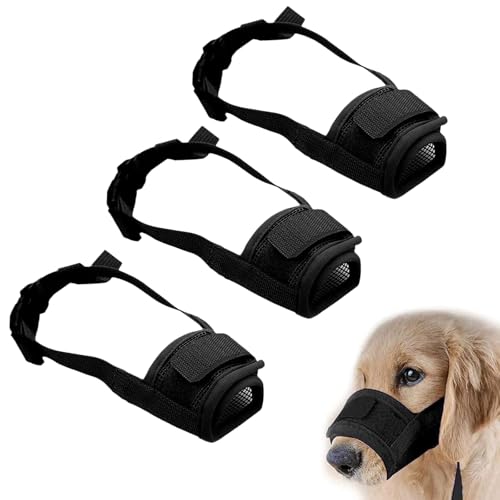 GUTERTOP 3 Stück Maulkorb für Kleine Hunde, Giftköderschutz Hund, Maulkorb Chihuahua Anti-Kauen Bellen für Chihuahua Shih Tzu Kleine Hunde von GUTERTOP