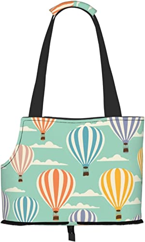 Hot Air Balloon Romantik Turkey Soft Sided Travel Pet Carrier Tote Handtasche Portable Small Pet Carrier Shoulder Bag von GUVAA