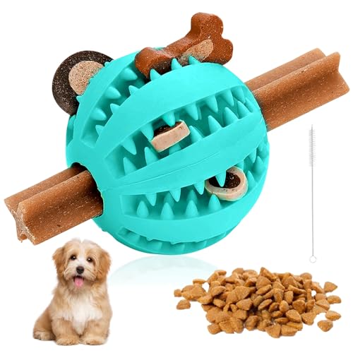 GWAWG Futterball Hund,Leckerli Ball für Hunde,Hunde Beschäftigung Spielzeug(7cm, Blau) von GWAWG