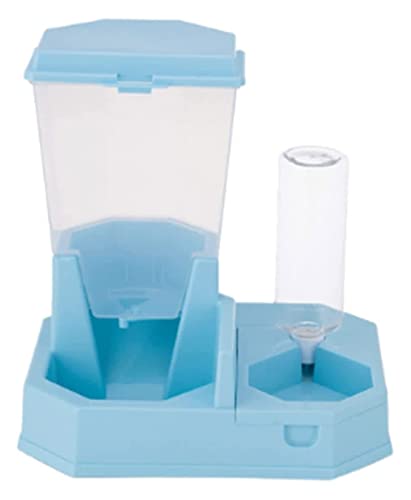 Haustier-Wasserspender, 2-in-1, automatischer Wasserspender für Haustiere, 2,5 l/0,5 l, automatischer Hunde-Futterspender für Katzen, Wasserspender ohne Stecker, für kleine, mittelgroße und große von GYDUESGFUYEDWRRWR