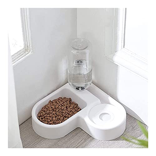 Pet Water Dispenser 2 in 1 Pet Feeder Water Automatic Dispenser with Bottle Dog Cat Spill Proof Pet Drinking Fountain Water Bowl for Pets Feeding No Spill Pet Water Bowl for Puppy Kitten Feed Pet Bow von GYDUESGFUYEDWRRWR