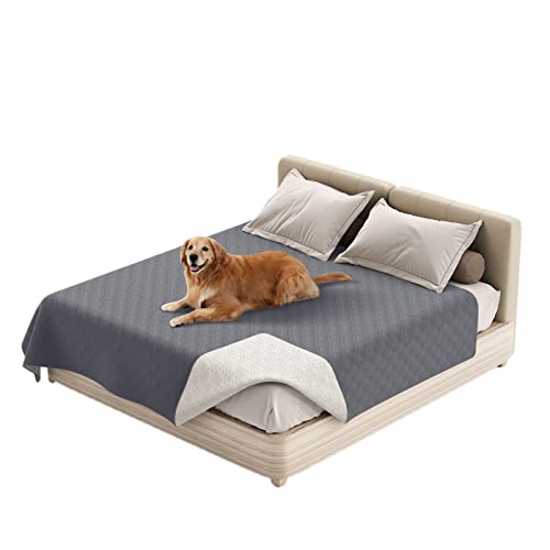 GYHH 100% wasserdichte Sofabezüge Schonbezug Für Hunde Hundebettdecke Haustierdecke Für Möbel, Bett, Couch, Sofa, Wendbar, Leicht (30x70in | 76 * 178cm,Grey) von GYHH