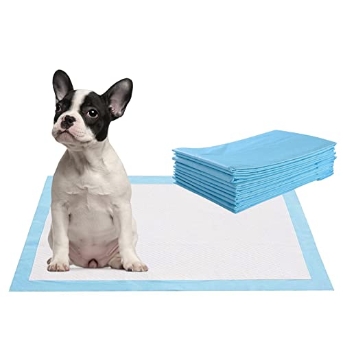 GYMAX Trainingspads Hunde, Welpen-Hygieneunterlage, Toilettenmatten, Welpenunterlage, super saugfähige Welpenmatte, Welpenerziehungspads (100 Stück/60x60 cm) von GYMAX