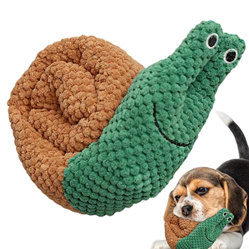 GYOUZA Kauspielzeug für Hundeschnecken,Hund Quietschendes Puzzle Crinkle Rope Chew Plüsch Schnüffelspielzeug - Puzzle Dog Hiding Treat Toys für Hunde Slow Feeding Chews Übung von GYOUZA