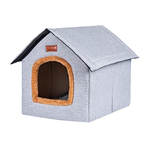 Heimtierbedarf,Tragbares Outdoor-Katzenbett mit Abnehmbarer weicher Matte | Outdoor Indoor Haustierbetten für Hunde, Kätzchen und kleine Haustiere, gemütlicher Unterschlupf für Ihre pelzigen Gyouza von GYOUZA