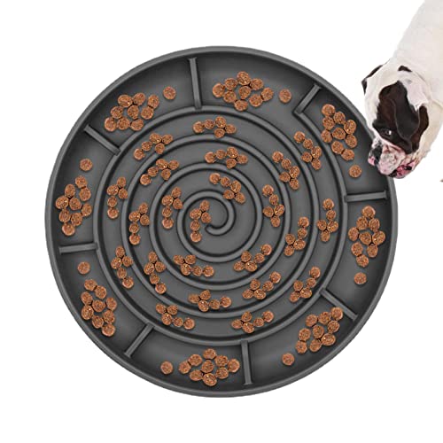 Langsamer Futternapf für Welpen,Großer Slow Feeder Hundenapf | Maze Interactive Slow Bowl für Pet Anti-Gulping Gesundes Essen, Pet Slow Down Futternapf für mittelgroße Hunde Gyouza von GYOUZA