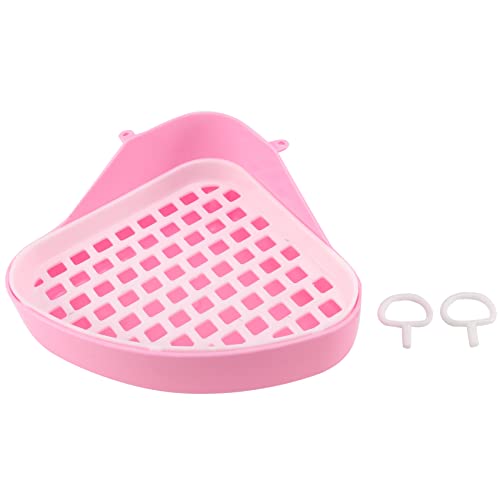 GYSURYB Hase Toilette Mülleimer, Kleines Tier Ecke Töpfchen, Ecke Für Haustier Abfälle Für Kaninchen, (Rosa) von GYSURYB