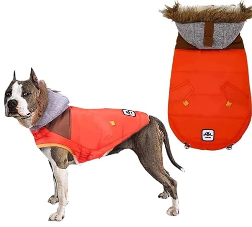 Hunde Winddichte Kaltwettermäntel, Hundekleidung Bekleidung Winterweste, Kaltwetter-Hundejacke, Hund Kaltwettermäntel, warmes Fleece, kleine Hundejacke Welpenmäntel für kleine mittelgroße und große von GZDDG