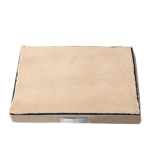 GZDZ Extra großes Hundebett aus Memory-Schaum mit abnehmbarem, waschbarem, wasserdichtem Bezug (Kaffeebraun, 100 x 75 x 10 cm) von GZDZ