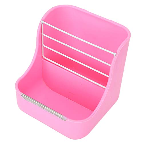 Futternapf und Grasständer2 in 1 Kleintiere Grasfutterstation für Kaninchen Pink von GaRcan