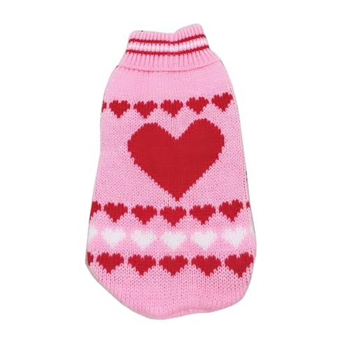 GabChi Katzenpullover Ropa De Mascotas Cálidas De Invierno Productos Lindos De Ropa De Vestuario De Gato Para Animales-Amor Rosa-14 von GabChi