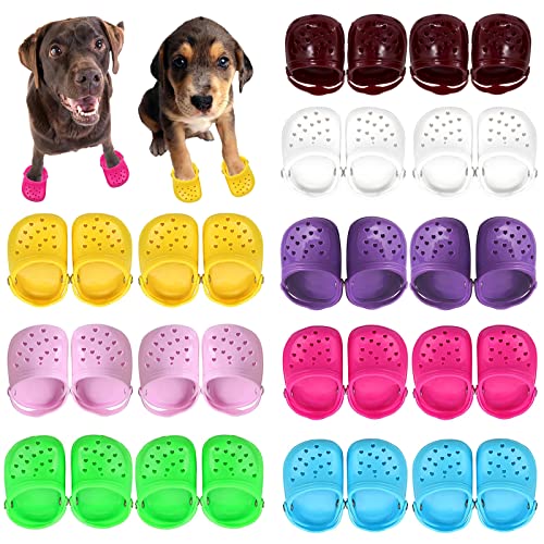 Hundesandalen, 8 Farben zur Auswahl, Welpenschuhe, Crocs, Haustier-Sandalen für kleine Hunde, schöne Schuhe für Haustiere, zum Fotografieren, Katzenschuhe für den Sommer, Grün von GabeFish