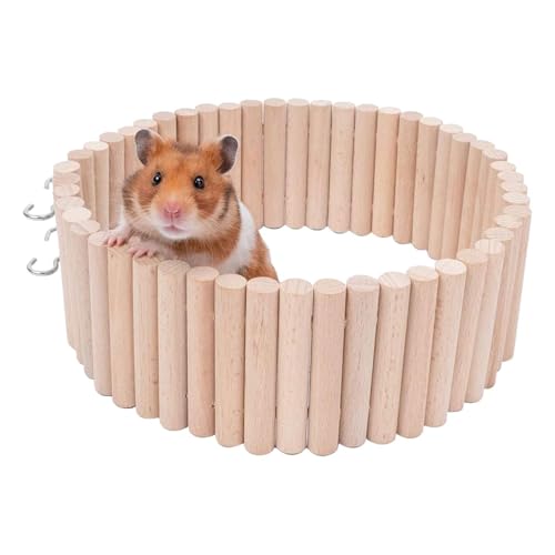 Gacqpli Hamster-Holzleiter - 2-in-1-Kauspielzeug Mit Biegsamer Leiter, Hamster Kletterspielzeug, Kletterleiter & Zaunpaket Für Hamster, Maus, Chinchilla von Gacqpli