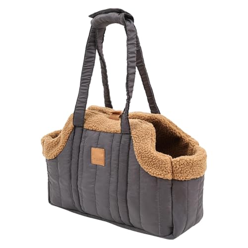 Katzentrage-Handtaschen – Fleece-Tragetasche Für Hunde, Warme Tragetasche Für Hunde, wasserdichte Haustier-Reisehandtasche Zum Fahren, Ausgehen, Spazierengehen von Gacqpli