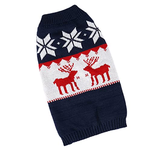 Gadpiparty 1 STK Kleidung Für Haustiere Weihnachtlicher Hundepyjama Haustierkleidung Für Den Urlaub Warme Rollkragen-Strickwaren Für Haustiere Haustier Wintermantel Pullover Acryl Weihnachten von Gadpiparty