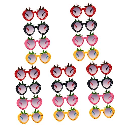 Gadpiparty 20 STK Kleinkinder-Sonnenbrille Im Alter Von 1-2 Jahren Spaß Obst-Sonnenbrille Kinder Spielen Brille Kreative Brillen Erdbeerbrille Lustige Sonnenbrille Der Sommer Requisiten Baby von Gadpiparty