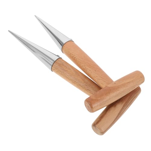 Gadpiparty 2st Sämann Dibbler-bodengräber Wacker Streuschaufel Rechen Für Rasen Heavy Duty Garten Hand Dibber Japanisches Hacke-gartengerät Plugger Schaufeln Zum Graben Jäter Meter Sieb Holz von Gadpiparty