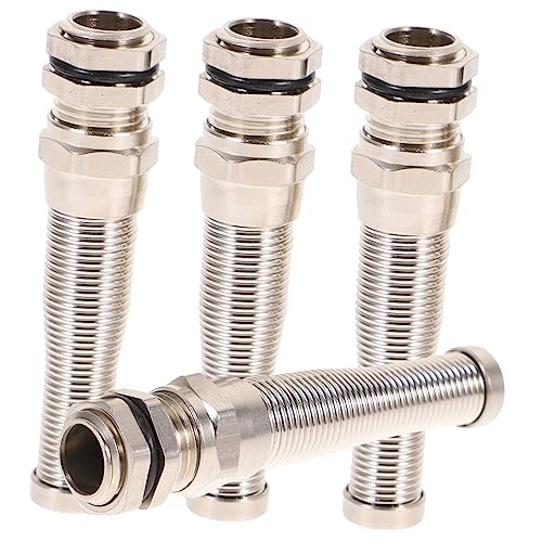 Gadpiparty Kabelverschraubungen Adapter Kabelverbinder 4er Pack Kabelmuffe für Straßenlaternen Messing Kontermutter Verbinder von Gadpiparty