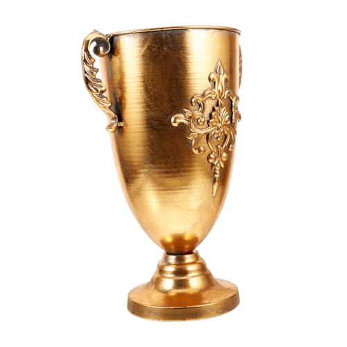 Gadpiparty Vintage Blumentopf Urne Pflanzgefäß Vintage Trophäenvase Moderne Vase Urnen Vase Krug Töpfe Für Pflanzen Im Freien Vasen Anlage Goldene Vase Urne Rustikale Pflanzgefäße Eisen von Gadpiparty