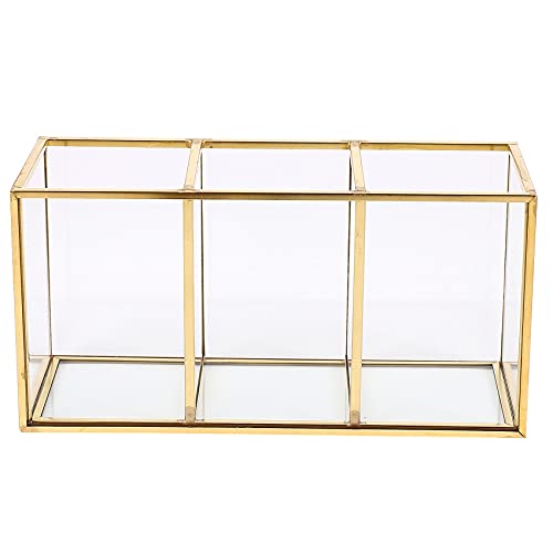 Gold Grid Glass Flip Tank Moderne Aufbewahrungsbehälter -Landscape Flower Room B von Gaetooely