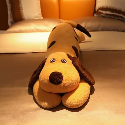 GagaLu Ausgestopftes Haustierspielzeug Langes Kissen Riesiges niedliches weiches Plüsch-Baumwollhund-Plüschpuppe Geschenk der Freundin 100cm 2 von GagaLu