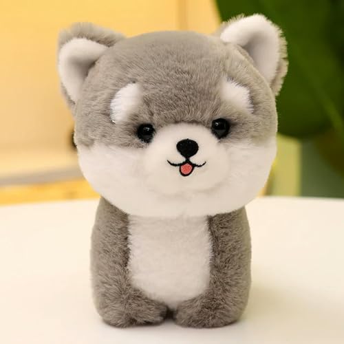 GagaLu Pelziger Hund Plüschtier lebensechtes Welpenmodell Husky Bichon Hund Schäferhund Plüschpuppe Geschenk 20cm 1 von GagaLu