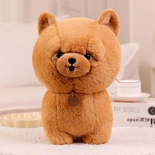 Kawaii Hundeplüsch hochwertige Welpen Plüschtier Plüsch lebensechte Tierpuppe 25cm 1 von GagaLu