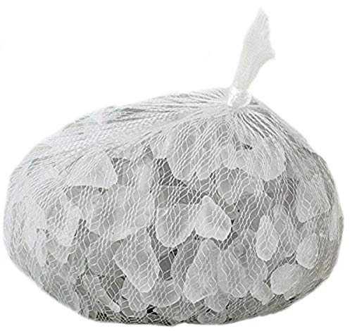 Galapagos 05132 Sea Glass für Aquarium, 1,8 kg, mattiertes Weiß von Galapagos