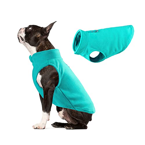 Galatée Hundemantel, Winddichter Schneeanzug Hundebekleidung, Hund Winter Warme Jacke Mit Geschirr Loch, Winter Warme Hundeweste, Haustier Kleidung Outfit Weste(M, Marsgrün) von Galatée